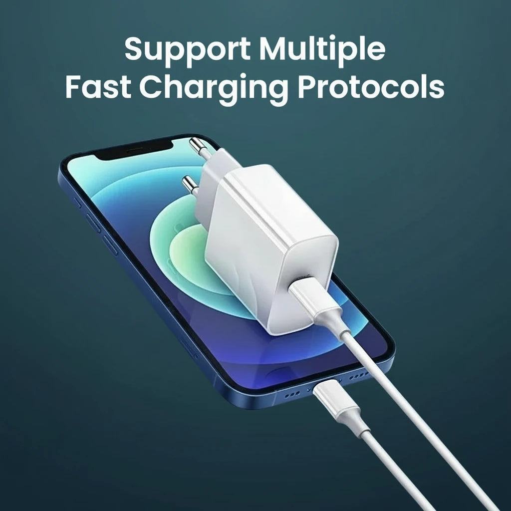Chargeur Rapide PD 40W iPhone 15 14 13 Pro Max Câble USB-C